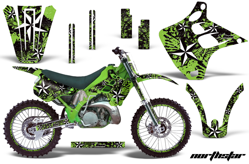 Kawasaki KX125 KX250 90-91 Graphics Kit Northstar G NPs